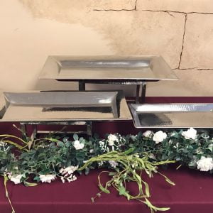 Hammered Stainless Steel Trays