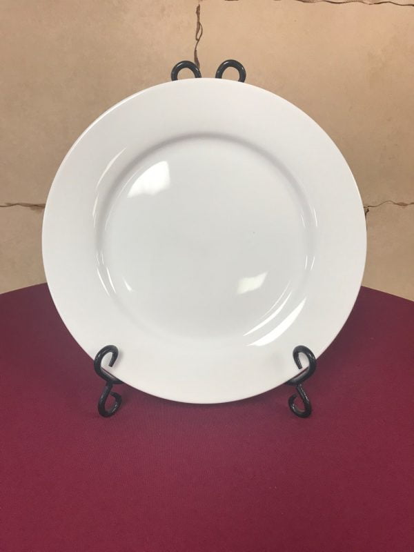 White Rimmed Plate