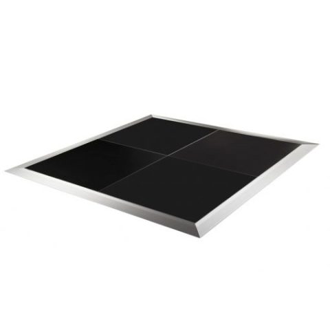 Black 4×4 dance floor panel