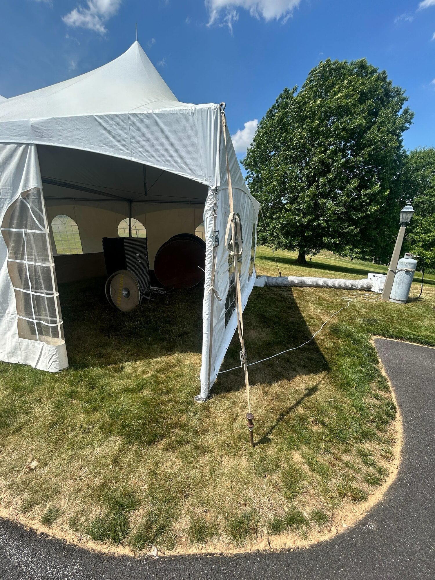 Frame tent install