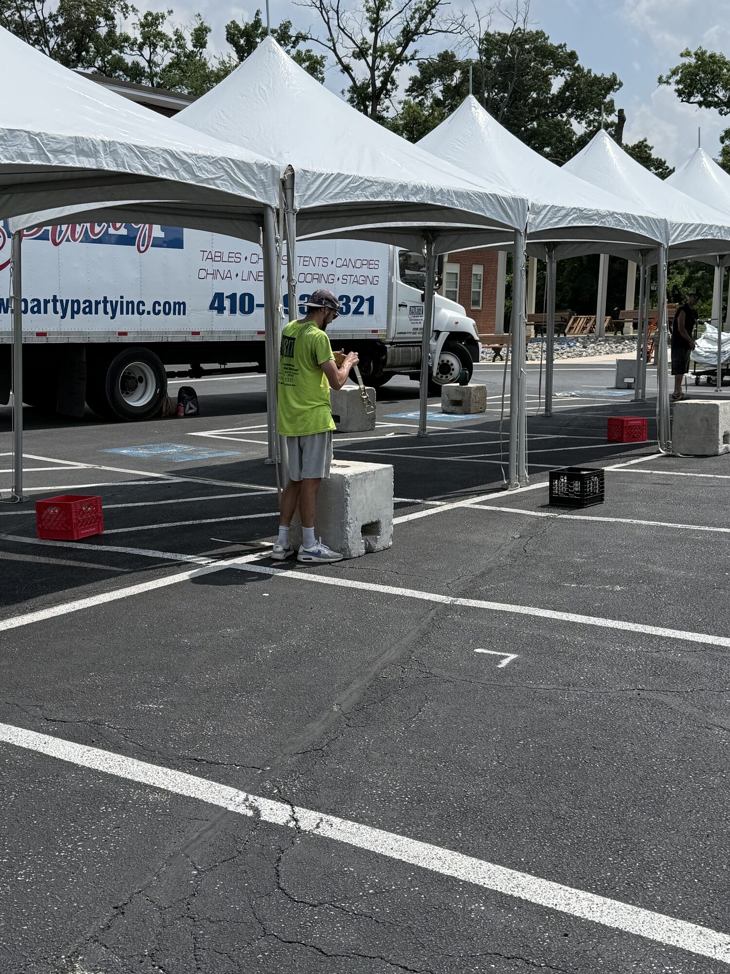 Our crew on an install