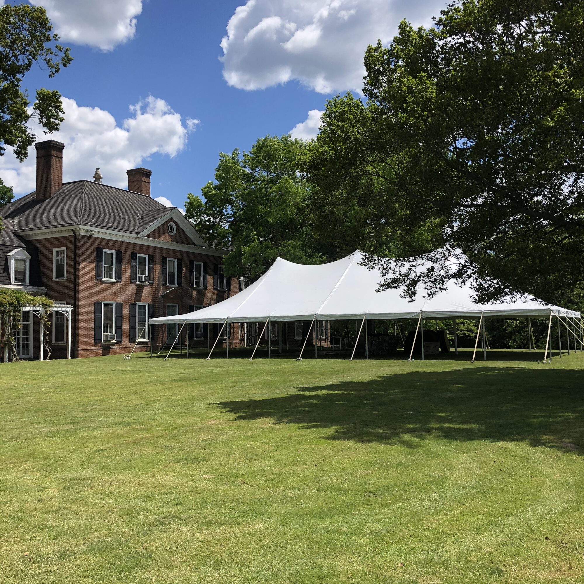 Pole tent at a Maryland estate